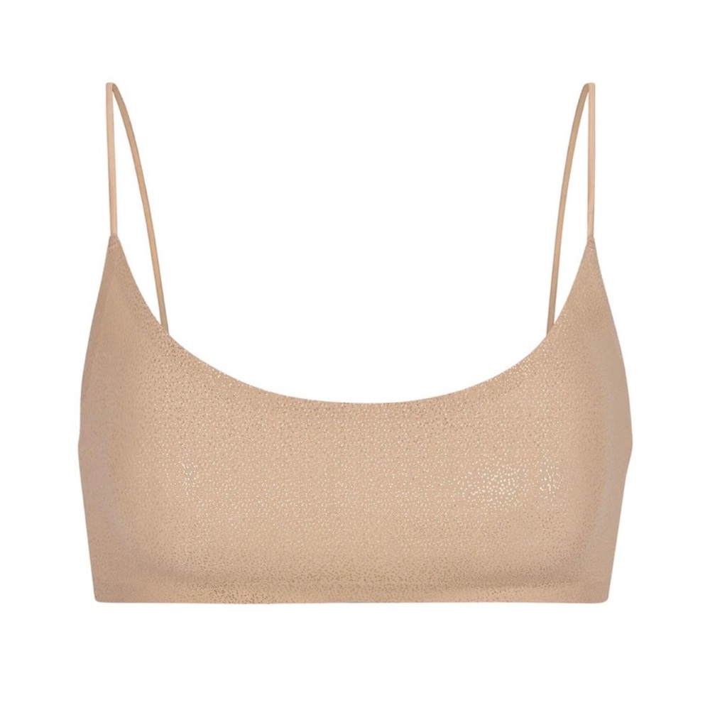 SKIMS gold Metallic Bralette